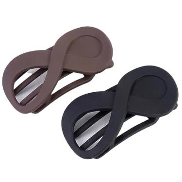 Imagem de Pacote com 2 grampos de cabelo, grampos de bico de pato, grampos de cabelo de estilo profissional para cabeleireiro, secagem, secagem e modelagem, fixação forte para todos os tipos de cabelo