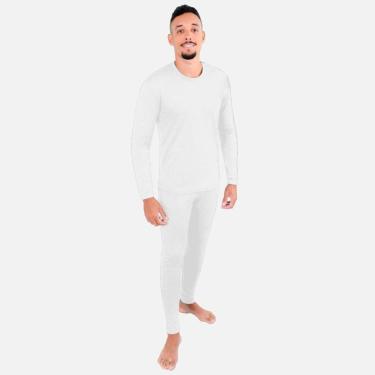 Imagem de Conjunto Térmico Segunda Pele RT Masculino Frio Extremo Thermo Tec 250g - Branco-Masculino