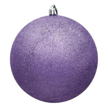Imagem de Vickerman Enfeite de bola com glitter de lavanda de 6 cm Inclui 24 ornamentos por pacote.