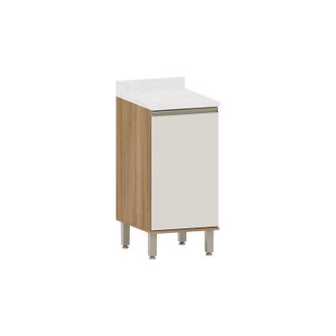 Imagem de Balcão de Cozinha com Tampo 40cm 1 Porta Diana Luciane Móveis