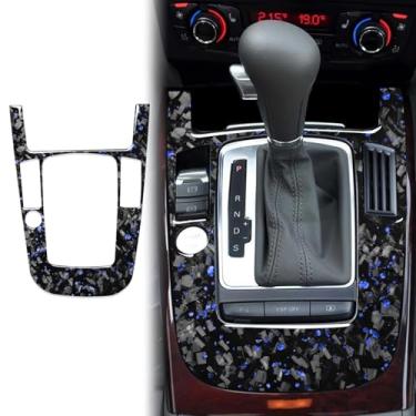 Imagem de SZMWL Acabamento do painel de alavanca de câmbio de marchas de fibra de carbono genuíno para Audi A5 S5 RS5 2009-2012 (Tipo-C)