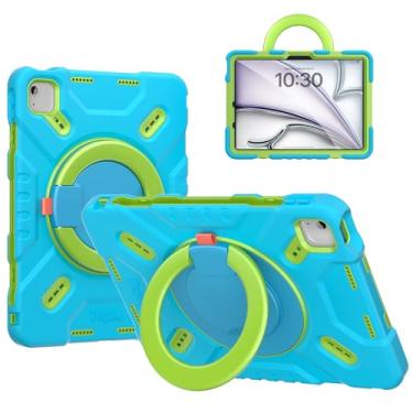 Imagem de Pepkoo Capa para iPad Air 11 polegadas modelos 2025 (M3) e 2024(M2), capa para iPad para crianças, design leve e anti-queda de material de grau de ferramenta com excelente respirabilidade.