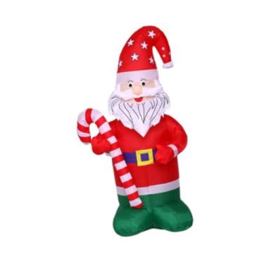 Imagem de Sclmgo Papai Noel Inflável Iluminado para Decoração Natalina, Ideal para Festas em Pátios E Ambientes Internos.