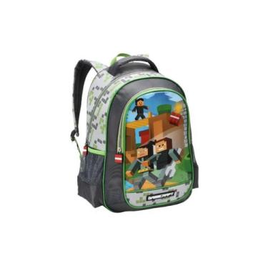 Imagem de Mochila Costas Gamecrafit Infantil Jogos Escolar Meninos - Denlex