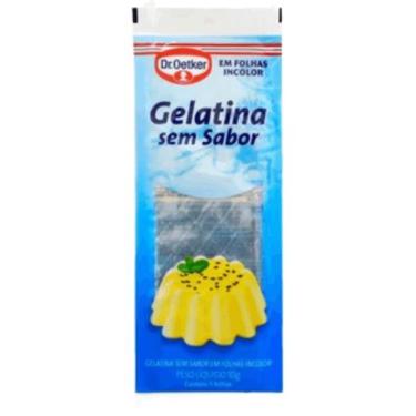 Imagem de Gelatina sem sabor em folha 10g Dr. oetker