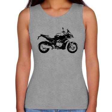 Imagem de Regata Feminina Moto S 1000 XR Art - Foca na Moda, Cinza, GG