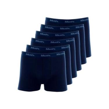 Imagem de Kit com 6 Cuecas Boxer Mash 170.26, Azul marinho, GG