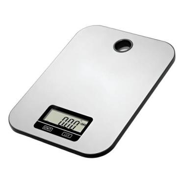 Imagem de Balança Digital Wellmix WX1042  Inox, 5kg, Precisão 1g, Função Tara, C