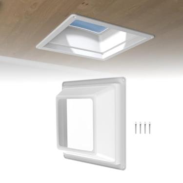 Imagem de RVGUARD Cúpula interna de claraboia RV para abertura de 35,56 cm x 35,56 cm, cúpula interna de substituição para caminhão de quinta roda, resistente a UV, parafusos incluídos, janela transparente