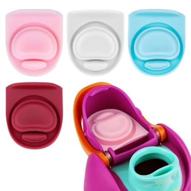 Imagem de BMSQOFD 4 peças de rolha de substituição compatíveis com Owala FreeSip 473 ml 947 ml, tampa de vedação superior de garrafa de água para Owala 16/19/24/32/1,134 g tampa de boca de vedação de silicone