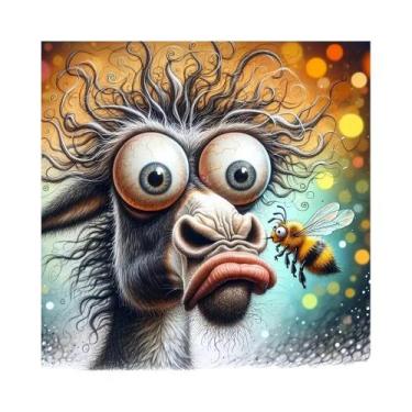 Imagem de Pintura Em Diamante 5D DIY De Animais Em Cartoon, Arte De Bordado De A