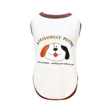 Imagem de CUOFYUNL Camisa para cachorro colete estampa fofa padrão de algodão macio confortável respirável filhote de cachorro camisa de verão roupas para primavera verão (XXL)