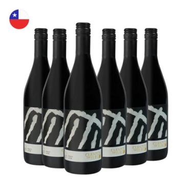 Imagem de Kit com 6 Vinhos Chilenos Tinto Seco Pinot Noir Cuentos del Fuego