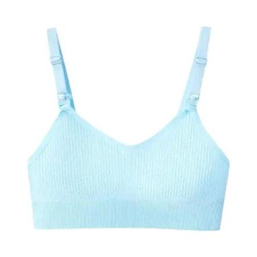 Imagem de Sutiã De Amamentação Confortável Para Mulheres, Sem Aros, Anti-Flacide