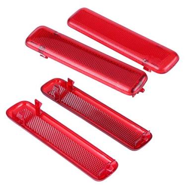 Imagem de LiebeWH Refletor do Painel de Acabamento da Porta Traseira, Tampa de Plástico Vermelho, Substituição Direta para 15183155 15183156, Fácil Instalação, Aumenta a Segurança do Veículo