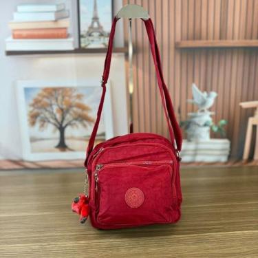 Imagem de Bolsa Transversal Feminina Compacta Pequena Alça Ajustável Chaveiro Zí