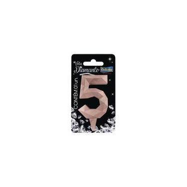 Imagem de Velas Aniversário Decorativas Diamante Várias Cores Lindas - FestColor