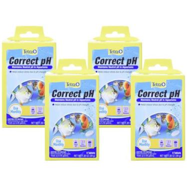 Imagem de Tabletes Tetra Correct pH 8 Unidades para Água de Aquário Pacote com 4