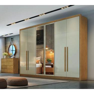 Imagem de Guarda-Roupa Casal Robust Cumaru Fendi 6 Portas 8 Gavetas C/Esp.  Novo