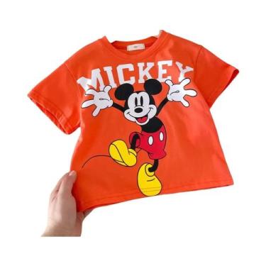 Imagem de Camiseta Infantil Com Desenho Animado Da Disney, Verão 2024, Moda Solt