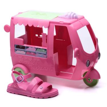 Imagem de Sandália Menina Grendene Kids Barbie Sorveteria Rosa 23221