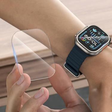 Imagem de Pacote com 2 protetores de tela PMMA para Apple Watch série de 41 mm 9/8/7, filme ultrafino HD de cobertura total, sem bolhas, sensível ao toque, acessórios iWatch