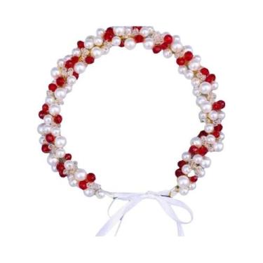 Imagem de Tiara De Luxo Feminina Artesanal Barroca Para Noivas, Casamentos, Bail