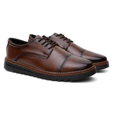 Imagem de Sapato Masculino Oxford Luxo Social Derby Brogue Confortável Leve - FL