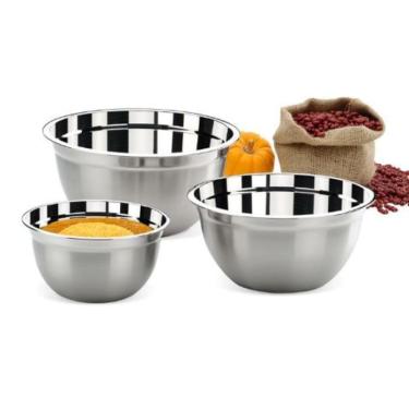 Imagem de Conjunto De Tigelas Inox 3 Peças Suprema Brinox