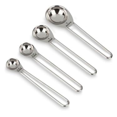 Imagem de Conjunto Medidores Inox Tipo Colher 4 Peças Top Pratic Brinox