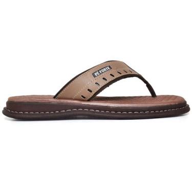 Imagem de Chinelo Masculino Ortopédico Antistress Anatómico Em Couro - Eva, Marr