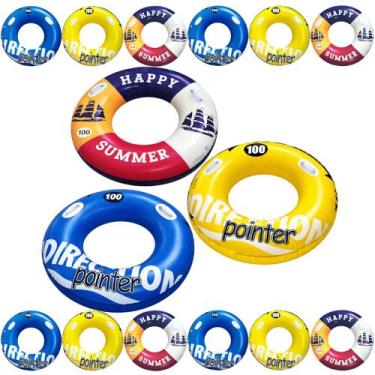 Imagem de 10 Boias Rosca com Alça Adultos e Crianças 100cm Diâmetro até 80kg Ata