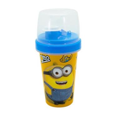 Imagem de Copo Infantil Mini Shakeira Plástico 320ml Personagens Plasútil, Minio