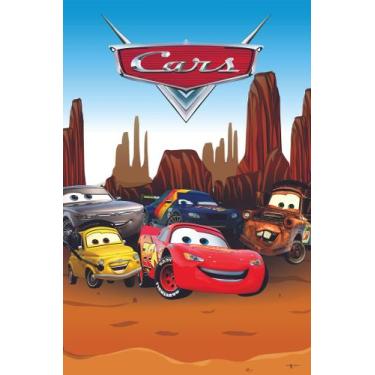 Imagem de Painel Festa Retangular P/ Casado 1,5x2,2m Carros 2 - Fantasia Brás