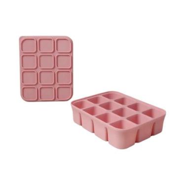 Imagem de Forma De Gelo De Silicone Livre De BPA Para Bebês Com Tampas, Moldes F