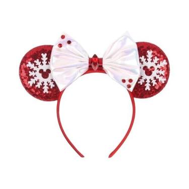 Imagem de Tiara De Natal Disney Mickey Mouse Para Meninas, Adultos E Crianças Co