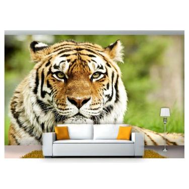 Imagem de Papel De Parede Animais Tigre Floresta 3D Anm120
