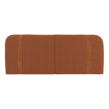 Imagem de Cabeceira Painel Orgânico Cama Box Queen Size Flay 160cm Dobrável Bouclé Terracota - Abmaza