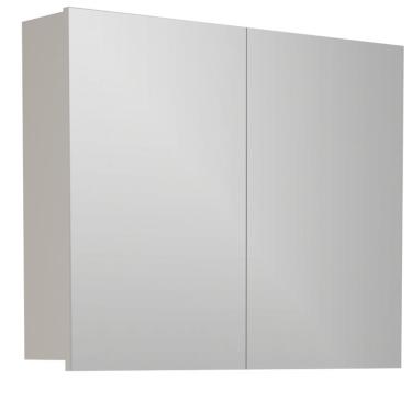 Imagem de Armário Espelheira para Banheiro Boston Santiago MDF com Espelho 80 cm Branco