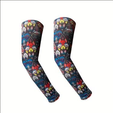 Imagem de Manguito Longo Térmico e Compressão Gold Sports Warrior II-Dry Proteção Solar Uv+50 - 2 pçs-Unissex