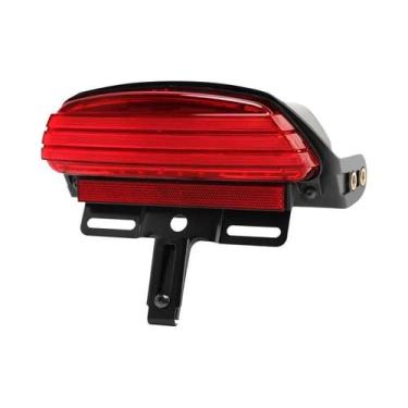 Imagem de Luz De Freio Traseira LED Para Motocicleta Harley Dyna Fat Bob Softail