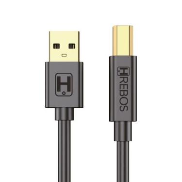Imagem de Cabo De Impressora Hrebos If-245 Usb-a Para Usb-b 2m Preto