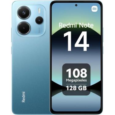 Imagem de Celular Xaiomi Redmii Noti 14 128GB 6GB Câmera 108MP 20MP Tela 6.67 AM