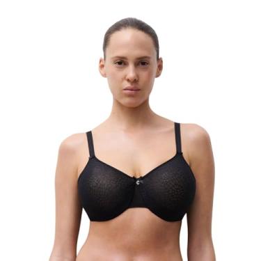 Imagem de Chantelle Minimizador feminino C Magnifique sem costura sem forro, Preto, 32E