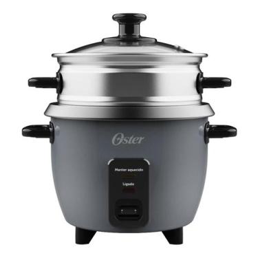 Imagem de Panela Elétrica de Arroz 0,6L Oster Grafite, 110V
