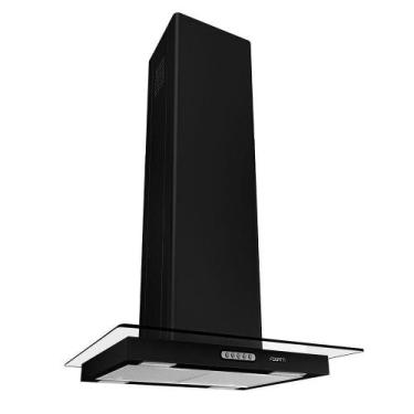 Imagem de Coifa Fogatti Ilha Black Vidro Reto 60 cm - Preto, 110V