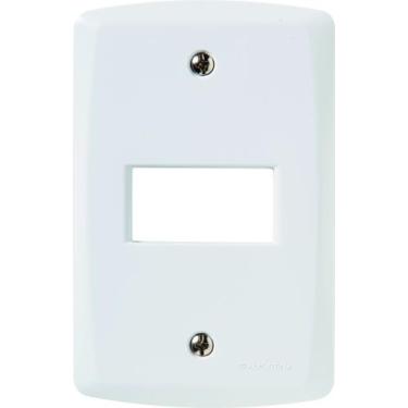 Imagem de Placa Horizontal 1 Posto 4x2 Tramontina Lux² Branca