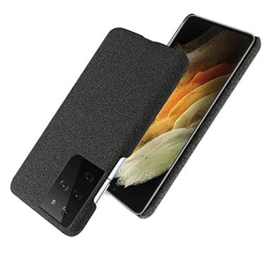 Imagem de Para Samsung S21 Ultra M51 S20 FE Plus A52 Tecido de Luxo Luxuoso Estojo Ajustado Para Galaxy M31 Note 20 Ultra A 12 32 72 F41 A21 M21 S, Preto, Para Galaxy R06 ACE