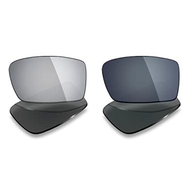 Imagem de 2 pares de lentes polarizadas de substituição da Mryok para óculos de sol Oakley Gascan – Opções