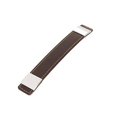 Imagem de 1 pc Móveis de Porta de Couro Handles Armário Pull Botão Kitchen Knobs Handles Mobiliário Único Buraco / 96/160 / 192mm YYDFPIIA (Color : Size C)